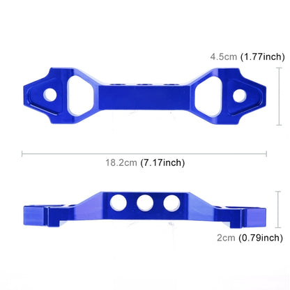 Universal Car Short Arch Stainless Steel Battery Tie Down Clamp Bracket, Size: 18.2 x 4.5 x 2cm (Blue) - Booster Cable & Clip by buy2fix | Online Shopping UK | buy2fix