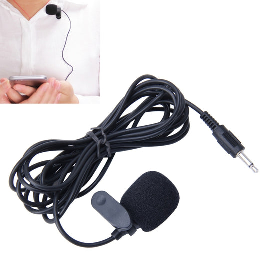 Car Audio Microphone 3.5mm Jack TS Plug Mono Mic Mini Wired External Clip Microphone Player for Auto DVD Radio, Cable Length: 2.0m - Car Amplifiers by buy2fix | Online Shopping UK | buy2fix
