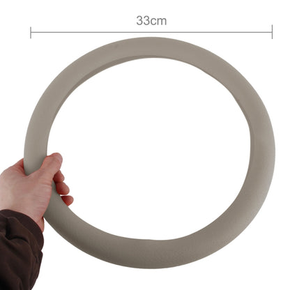 Crocodile Texture Universal Rubber Car Steering Wheel Cover For 34-48cm Wheel (Grey) by buy2fix