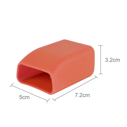 Safe Rubber Car Seat Belt Clips Locking Buckles Protective Cover(Orange) - Seat Belts & Padding by buy2fix | Online Shopping UK | buy2fix