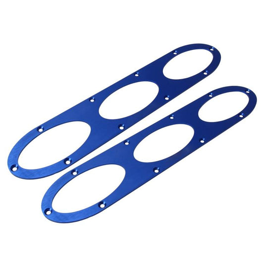 2 PCS Anti-collision Protection Decorative Bar Behind The Siege Car Decoration(Blue) - Trunk & Bumper Accessories by buy2fix | Online Shopping UK | buy2fix