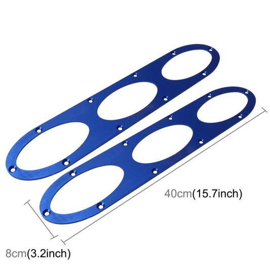 2 PCS Anti-collision Protection Decorative Bar Behind The Siege Car Decoration(Blue) - Trunk & Bumper Accessories by buy2fix | Online Shopping UK | buy2fix