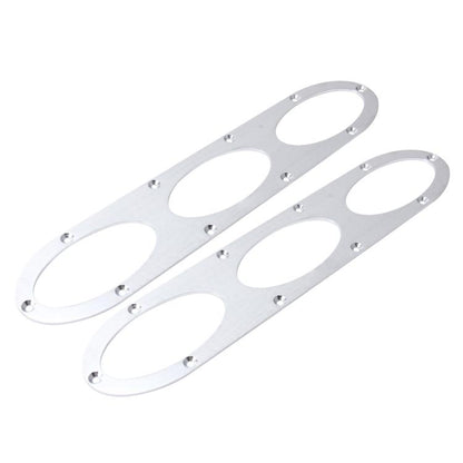 2 PCS Anti-collision Protection Decorative Bar Behind The Siege Car Decoration(Silver) - Trunk & Bumper Accessories by buy2fix | Online Shopping UK | buy2fix
