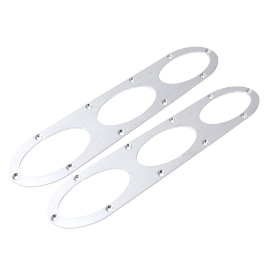 2 PCS Anti-collision Protection Decorative Bar Behind The Siege Car Decoration(Silver) - Trunk & Bumper Accessories by buy2fix | Online Shopping UK | buy2fix