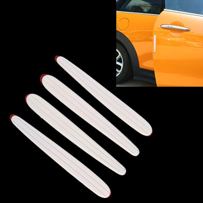 4 PCS Door Edge Guards Trim Molding Protection Strip Scratch Protector Car Door Guard Crash Barriers Sticker(White) by buy2fix