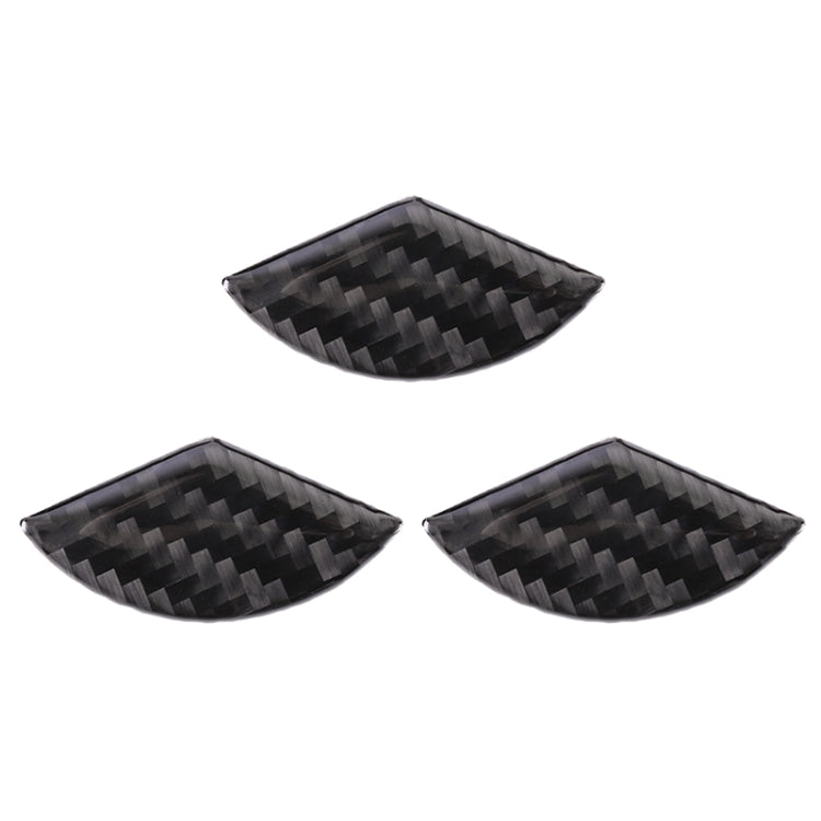 Car Carbon Fiber Steering Wheel Decorative Sticker for Mercedes-Benz GLA 2015-2018 by buy2fix