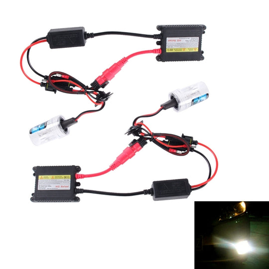 2 pièces 35W HB4/9006 2800 LM lumière xénon HID mince avec 2 Ballast HID en alliage, lampe à décharge haute intensité, température de couleur: 8000K
