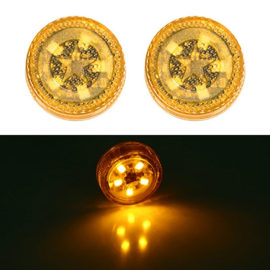 2 PCS Car Door Magnetic Warning Strobe Light Lamp(Yellow Light) - Warning Lights by buy2fix | Online Shopping UK | buy2fix