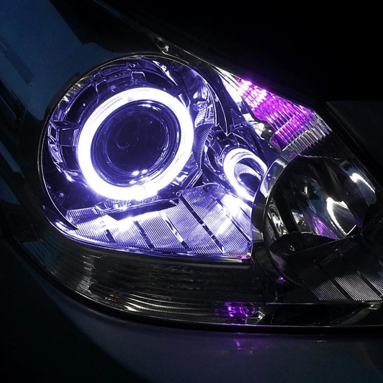 2 PCS 2.5inch Car Angel Eyes Light, DC 12V(Blue Light) - Eagle Eye Lamps by buy2fix | Online Shopping UK | buy2fix