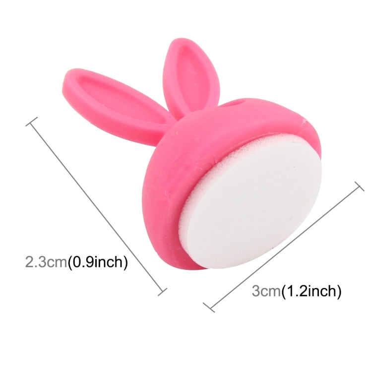 6 PCS CC-941 Rabbit Shape Single Hole Cable Clips Holder, Cable Management System and Cord Organizer Solution(Pink) by buy2fix
