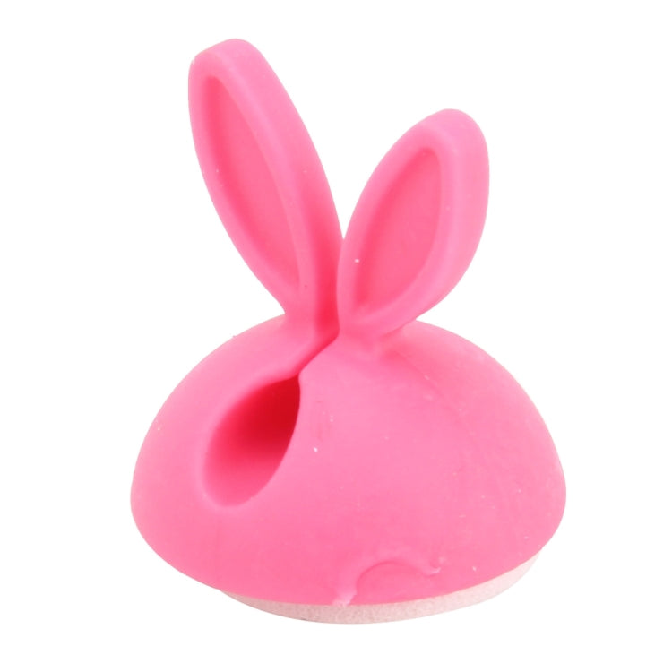 6 PCS CC-941 Rabbit Shape Single Hole Cable Clips Holder, Cable Management System and Cord Organizer Solution(Pink) by buy2fix