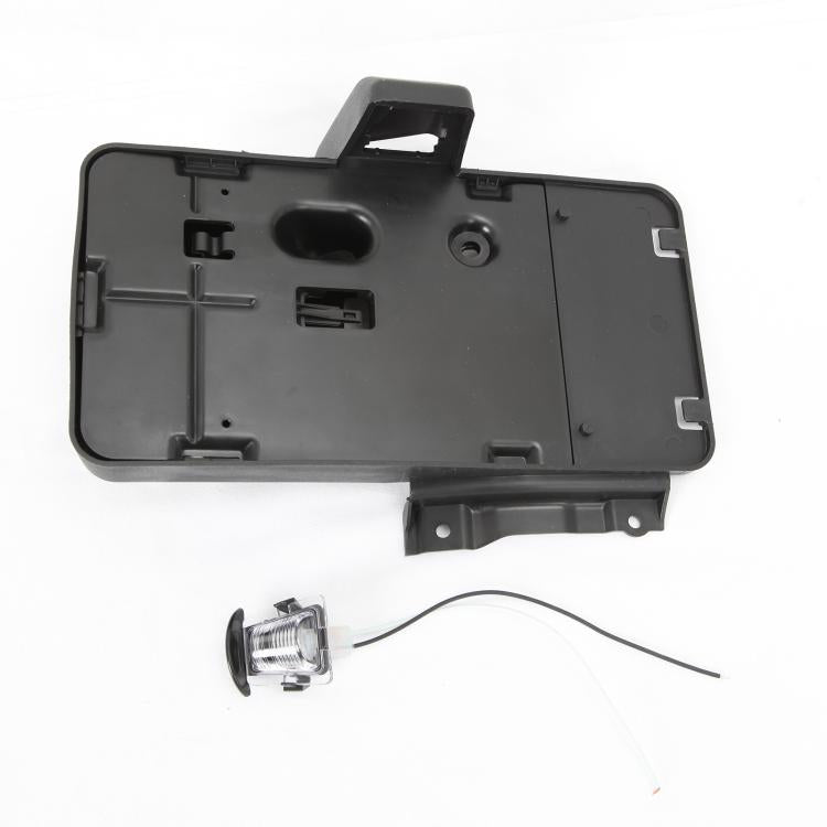 Car Tail Rear License Plate Frame Number Holder Mounting Bracket with Light for Jeep Wrangler JK 2007-2017 by buy2fix
