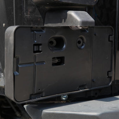 Car Tail Rear License Plate Frame Number Holder Mounting Bracket with Light for Jeep Wrangler JK 2007-2017 by buy2fix