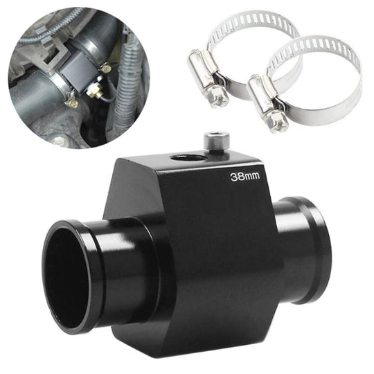 RYANSTAR RACING Auto-Wassertemperaturmesser, Temperaturanzeige, Verbindungsrohr, Kühlersensor, Adapterklemmen für Honda, Größe: 38 mm