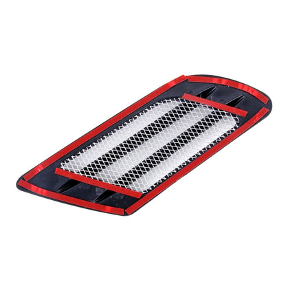 2 PCS Euro Style Metal Decorative Air Flow Intake Turbo Bonnet Hood Side Vent Grille Cover with Self-adhesive Sticker(Black) by buy2fix
