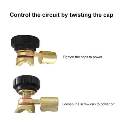 Car Battery Selector Isolator Disconnect Rotary Switch Cut (Black) - Car Switches by buy2fix | Online Shopping UK | buy2fix