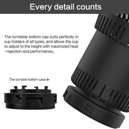 Portable 12V Car Smart Dual-purpose Heating Cooling Cup Holder (Black) - Heating Cups by buy2fix | Online Shopping UK | buy2fix