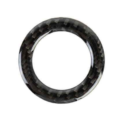 Car Carbon Fiber Steering Wheel Middle Frame Decorative Sticker for Volkswagen Touareg by buy2fix