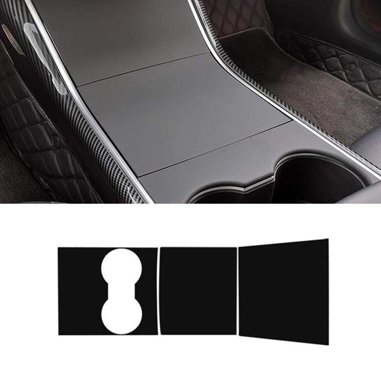 Car Central Control Panel Film Scratch-proof PVC Decorative Sticker for Tesla Model 3 before 2021(Matte Black) - Car Interior Mouldings by buy2fix | Online Shopping UK | buy2fix