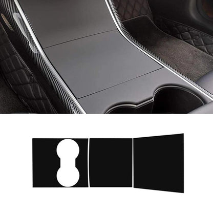 Car Central Control Panel Film Scratch-proof PVC Decorative Sticker for Tesla Model 3 before 2021(Matte Black) - Car Interior Mouldings by buy2fix | Online Shopping UK | buy2fix