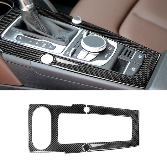 Car Carbon Fiber Gear Position Panel Decorative Sticker for Audi 2014-2017 A3, Left Drive by buy2fix