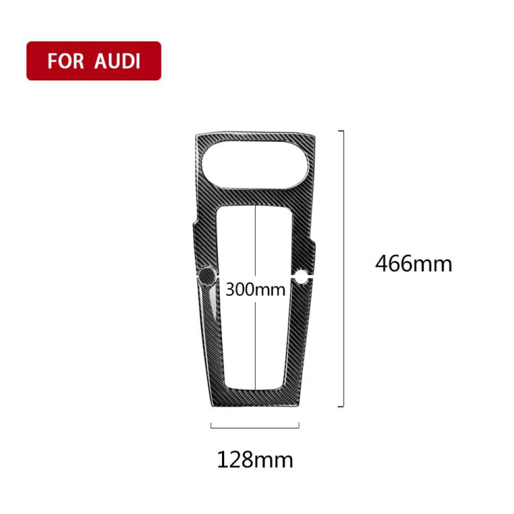 Car Carbon Fiber Gear Position Panel Decorative Sticker for Audi 2014-2017 A3, Left Drive by buy2fix