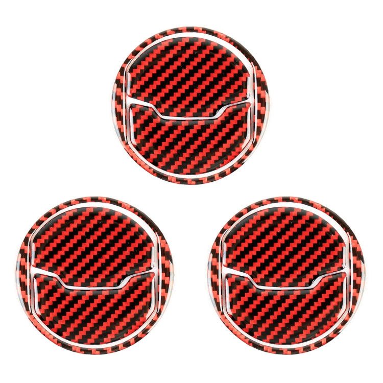 9 in 1 Car Carbon Fiber Central Air Outlet Frame Decorative Sticker for Ford Mustang 2015-2020 by buy2fix