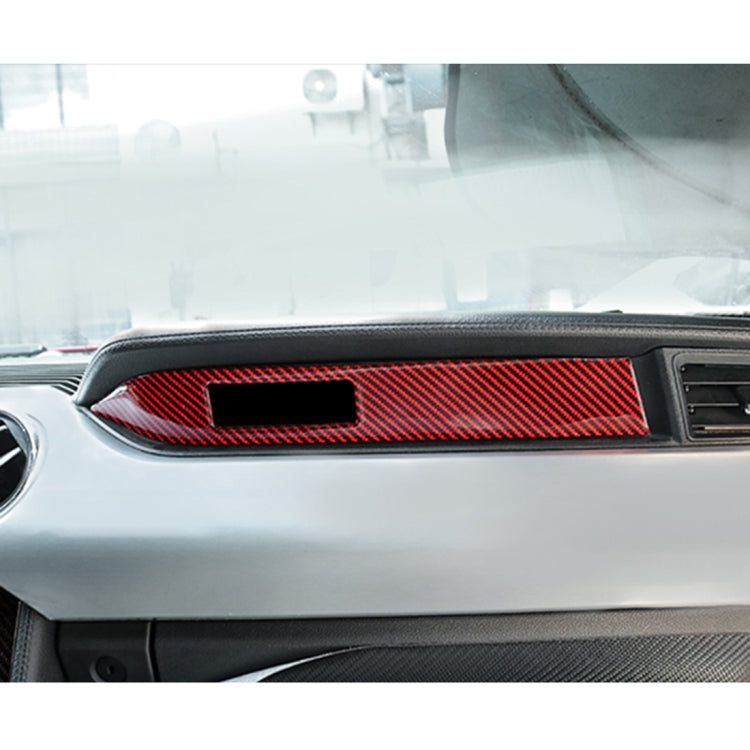 Car Carbon Fiber Vice Driving Seat Nameplate Decorative Sticker for Ford Mustang 2015-2020, Left-hand Drive by buy2fix