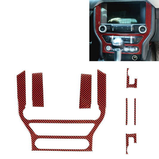 7 in 1 Car Carbon Fiber Central Control Panel Decorative Sticker for Ford Mustang 2015-2020 by buy2fix