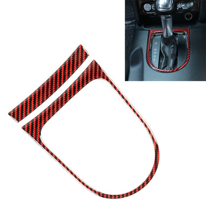 2 in 1 Car Carbon Fiber Gear Frame Decorative Sticker for Ford Mustang 2015-2020 by buy2fix