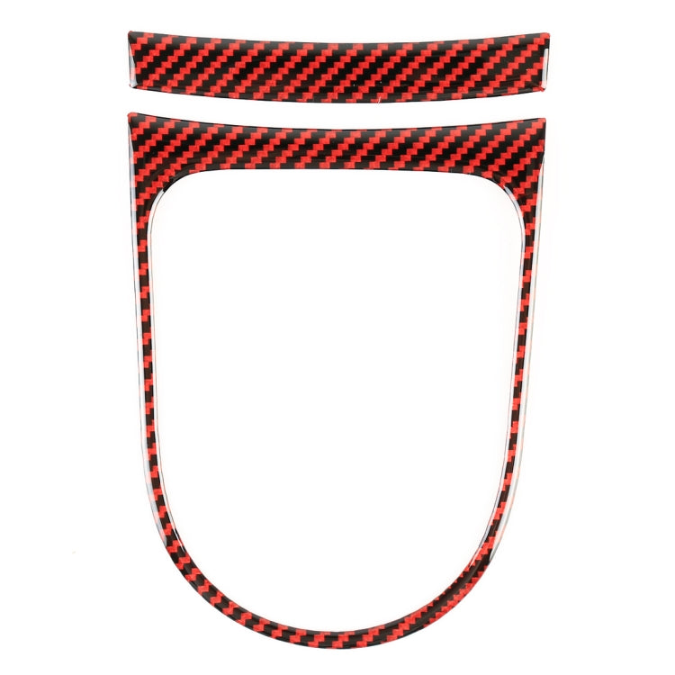 2 in 1 Car Carbon Fiber Gear Frame Decorative Sticker for Ford Mustang 2015-2020 by buy2fix