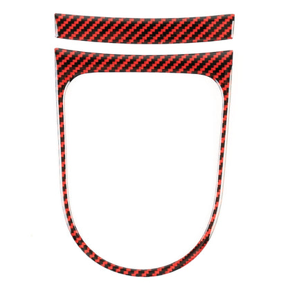 2 in 1 Car Carbon Fiber Gear Frame Decorative Sticker for Ford Mustang 2015-2020 by buy2fix