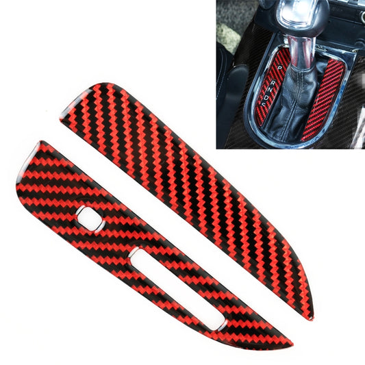 2 in 1 Car Carbon Fiber Gear Position Decorative Sticker for Ford Mustang 2015-2020, Left-hand Drive by buy2fix