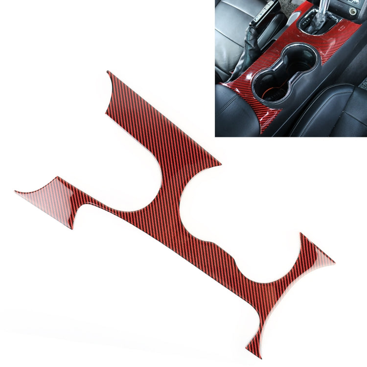 Car Carbon Fiber Water Cup Panel Decorative Sticker for Ford Mustang 2015-2020 by buy2fix