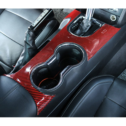Car Carbon Fiber Water Cup Panel Decorative Sticker for Ford Mustang 2015-2020 by buy2fix
