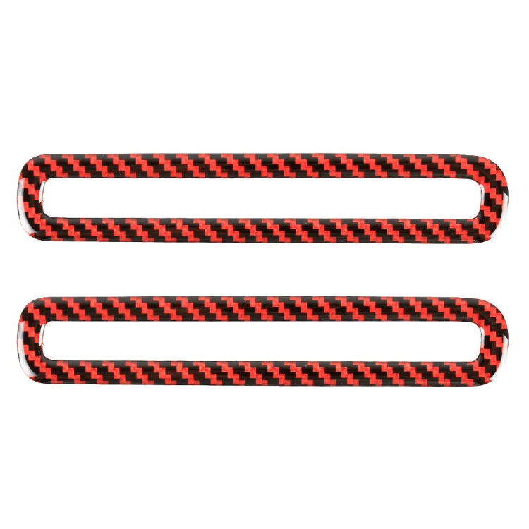 2 in 1 Car Carbon Fiber Door Air Outlet Frame Decorative Sticker for Ford Mustang 2015-2020 by buy2fix