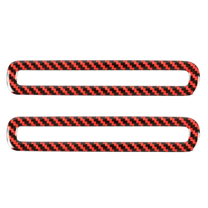 2 in 1 Car Carbon Fiber Door Air Outlet Frame Decorative Sticker for Ford Mustang 2015-2020 by buy2fix