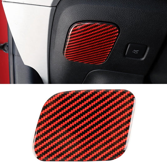 Car Carbon Fiber Main Driving Seat Storage Box Decorative Sticker for Ford Mustang 2015-2020, Left-hand Drive by buy2fix