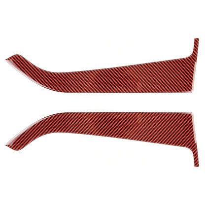 2 in 1 Car Carbon Fiber Door Panel Decorative Sticker for Ford Mustang 2015-2020 by buy2fix