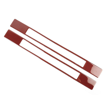 2 in 1 Car Carbon Fiber Welcome Pedal Outer Frame Decorative Sticker for Ford Mustang 2015-2020 by buy2fix