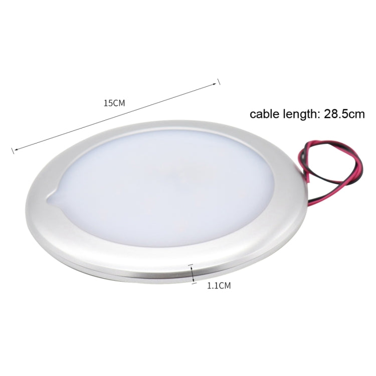 DC 9-30V 4.5W 3000-3300K IP67 Marine RV Dimmable 150mm LED Dome Light Ceiling Lamp, with Touch Control (Warm Light) - Marine Accessories & Parts by buy2fix | Online Shopping UK | buy2fix