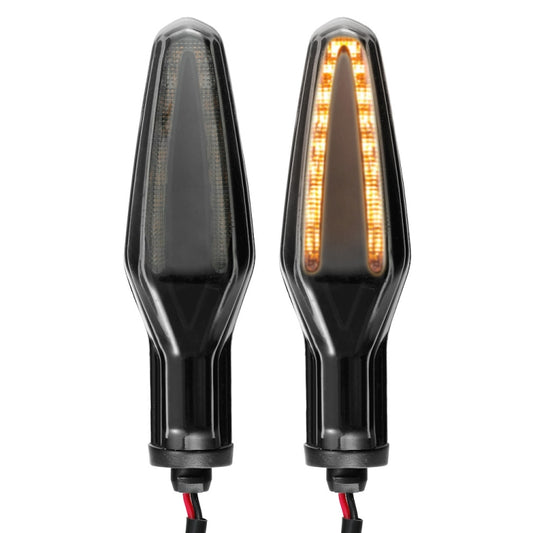 2pcs KC062 For BMW R1200 Motorcycle 18LEDs Turn Signal Light(Transparent Black) - Turn Signal by buy2fix | Online Shopping UK | buy2fix