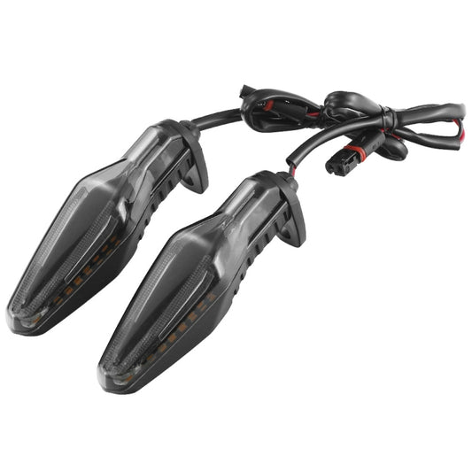 2pcs KC062 For BMW R1200 Motorcycle 18LEDs Turn Signal Light(Transparent Black) - Turn Signal by buy2fix | Online Shopping UK | buy2fix