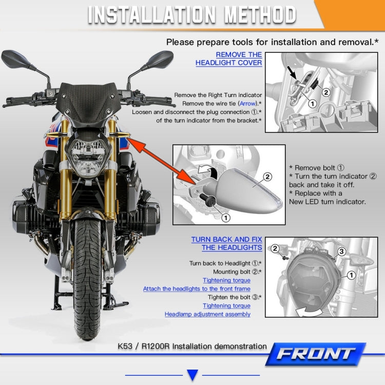 2pcs KC062 For BMW R1200 Motorcycle 18LEDs Turn Signal Light(Transparent Black) by buy2fix