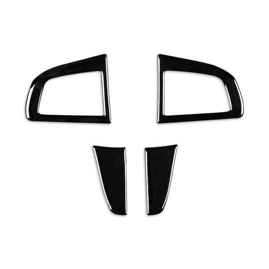For Mazda 3 Axela 2010-2013 4 in 1 Car Steering Wheel Decorative Sticker, Left and Right Drive Universal