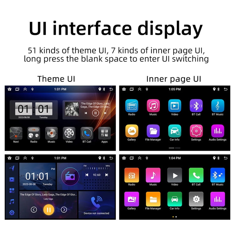 SWM 9702 Car HD 7 inch Android Radio Receiver MP5 Player, Support FM & Bluetooth & GPS & WiFi by buy2fix