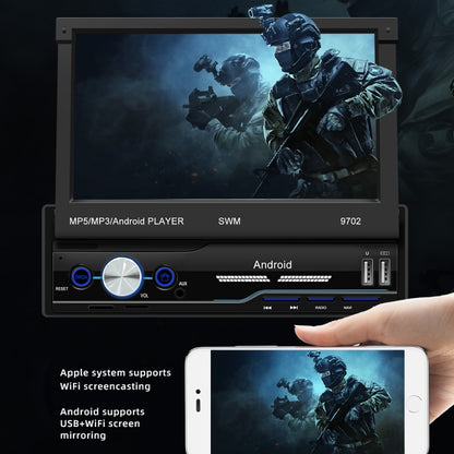 SWM 9702 Car HD 7 inch Android Radio Receiver MP5 Player, Support FM & Bluetooth & GPS & WiFi by buy2fix
