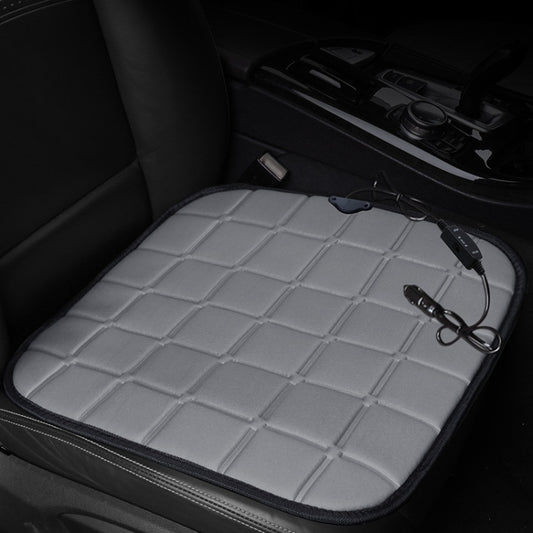 Car Cigarette Lighter Socket Seat Heater Cushion Warmer Cover Winter Heated Warm Mat(Grey) by buy2fix