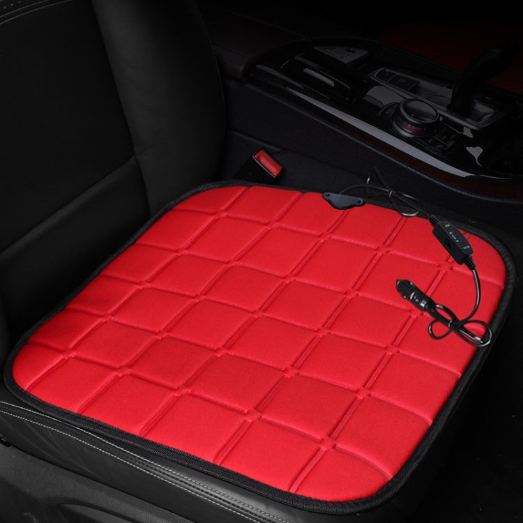 Car Cigarette Lighter Socket Seat Heater Cushion Warmer Cover Winter Heated Warm Mat (Red) by buy2fix