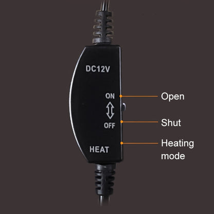 Car Cigarette Lighter Socket Seat Heater Cushion Warmer Cover Winter Heated Warm Mat (Blue) by buy2fix